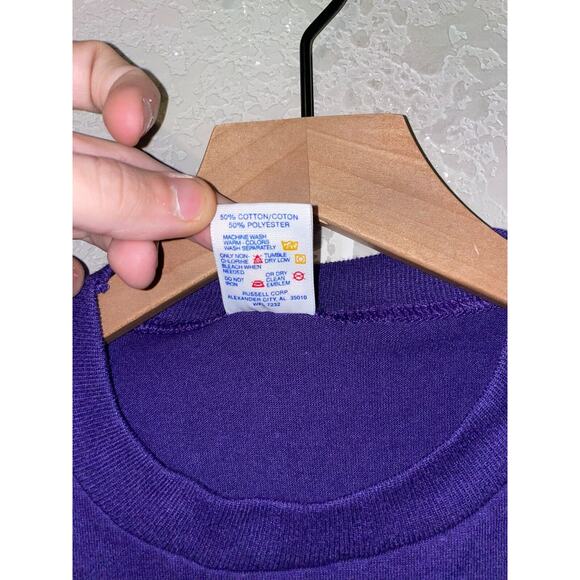 Vintage Nevada Virginia City Shirt Mountain Graphic Purple Tee VTG 90s Small - Picture 8 of 11